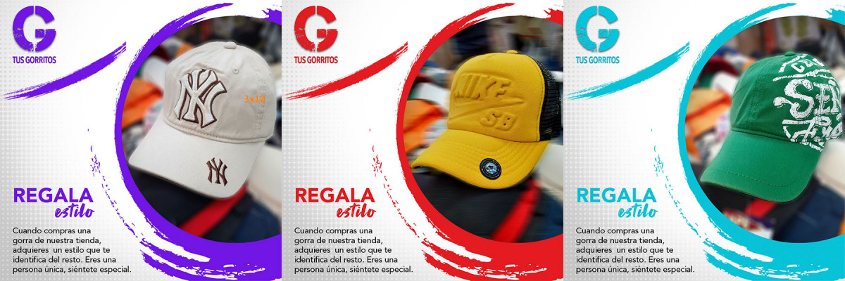 Puedes comprar 4 Gorras en 120 Bs. aprovecha esta promoción